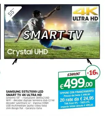 Galassia Samsung Tv led 32 offerta