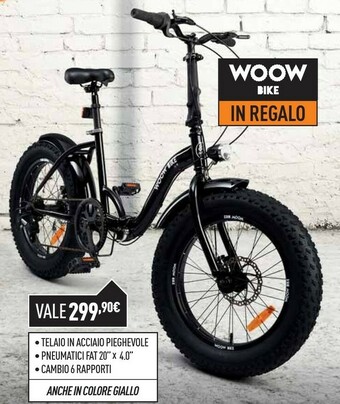 Unieuro Woow Bike offerta