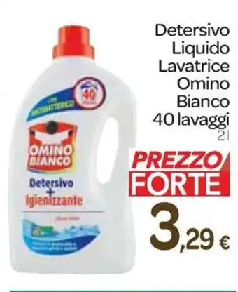 Carrefour Express Omino Bianco Detersivo Liquido Lavatrice 40 lavaggi 2 l offerta