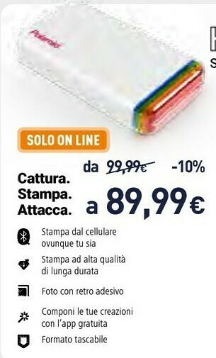 Unieuro Polaroid Hi-Print Stampante Portatile offerta