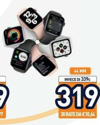 Unieuro Apple Watch SE 44 Mm OLED Oro GPS (satellitare) offerta