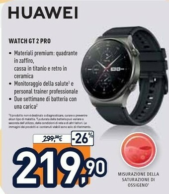 Huawei WATCH GT 2 Pro 3,53 Cm (1.39") AMOLED Nero GPS (satellitare)