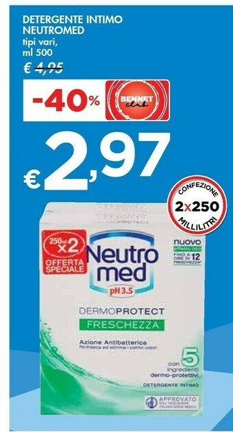 Bennet Neutro Med Detergente Intimo offerta