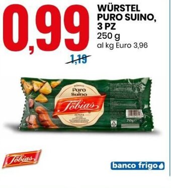 Würstel Puro Suino 3 Pz 250 g