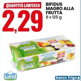 Eurospin Bifidus Magro Alla Frutta 8 x 125 g offerta