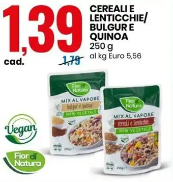 Eurospin Cereali E Lenticchie/Bulgur E Quinoa 250g offerta