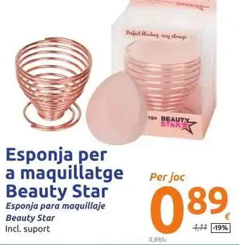 Action Esponja per a maquillatge Beauty Star offerta