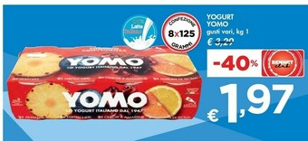 Bennet Yomo Yogurt Magro Frutta 1000 G(ml) offerta