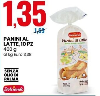 Eurospin Panini Al Latte, 10 Pz 400 g offerta