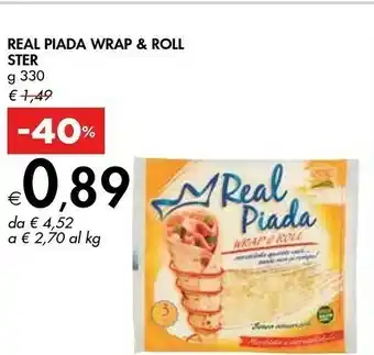 Bennet Ster Real Piada Wrap & Roll 330 G offerta