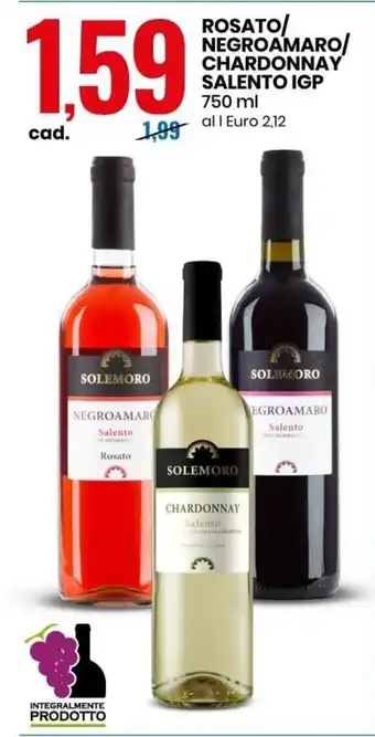 Eurospin Rosato/ Negro Amaro/ Chardonnay Salento IGP 750ml offerta