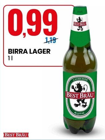Eurospin Birra Lager 1 L offerta