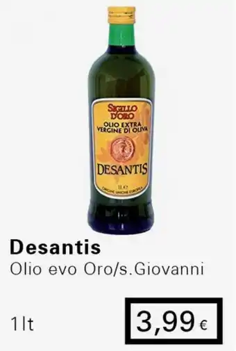 Iper Tosano Desantis Olio evo Oro/s. Giovanni 1lt offerta