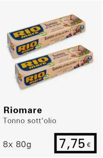 Iper Tosano Riomare Tonno sott'olio 8x 80g offerta