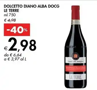 Le Terre Dolcetto Diano Alba Docg 750 Ml