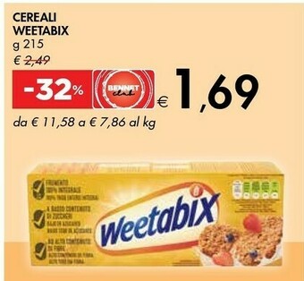 Weetabix Cereali 215 G