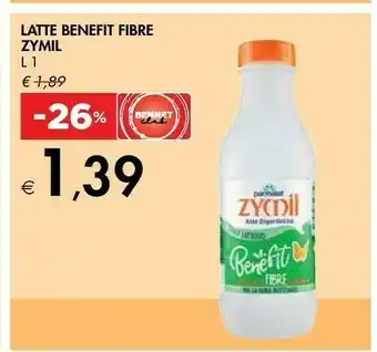 Bennet Parmalat Latte Benefit Fibre Zymil 1 L offerta