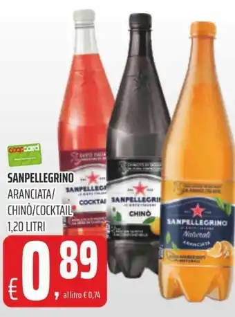 Coop Sanpellegrino Aranciata/Chinò/Cocktail 1,20 Litri offerta