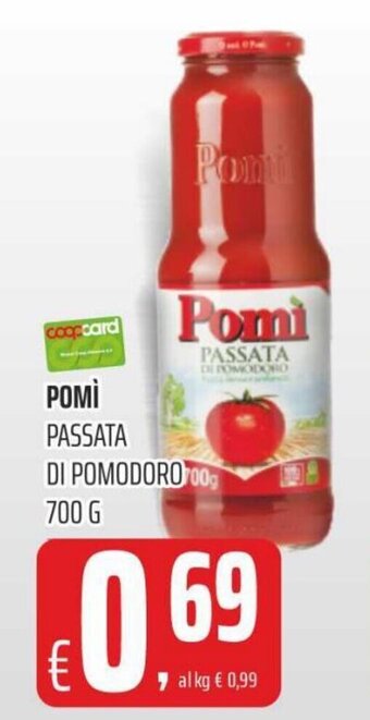 Coop Pomì Passata di Pomodoro 700 g offerta