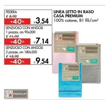 Casa Premium Letto In Rasoio Federa