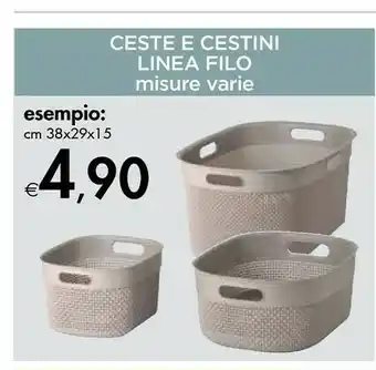 Bennet Ceste E Cestini Linea Filo offerta