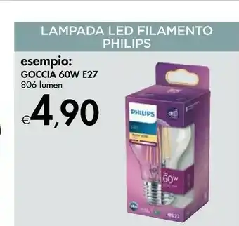 Bennet Philips Làmpada Led Filamento offerta