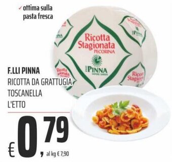 Coop F.lli Pinna Ricotta da Grattugia Toscanella offerta