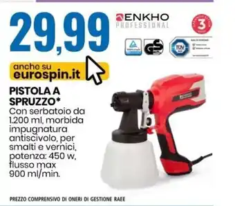 Eurospin Enkho Professional Pistola A Spruzzo 900 ml/min. offerta