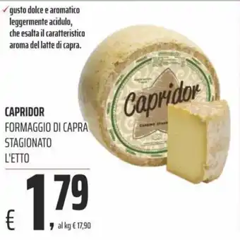 Coop Capridor Formaggio Di Capra Stagionato offerta