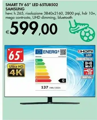 Samsung Smart Tv 65'' Led 65tu8502