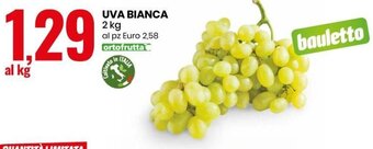 Eurospin UVA Bianca 2 kg offerta