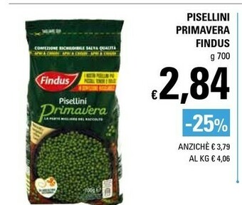 Basko Findus Piselli offerta