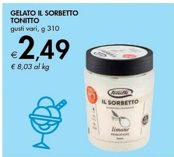 Bennet Tonitto Limone Primofiore Il Sorbetto 310 G(ml) offerta