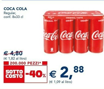 Esselunga Coca Cola Coca-Cola - Coca-Cola 330 G(ml) offerta