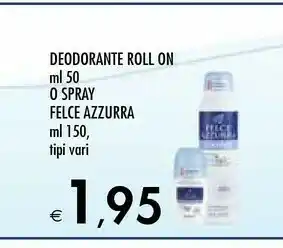 Bennet Felce Azzurra Deodorante Roll On/ Spray offerta