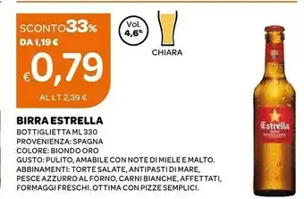 Ekom Estrella Birra offerta