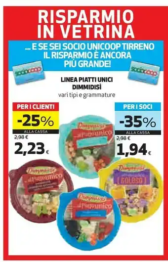 Coop DimmidiSì - I Piatti Unici Insalatone Arrichite Con Pomodorini, Olive Nere E Carote In Festa offerta