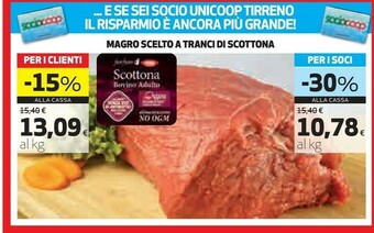 Coop Coop Magro Scelto A Tranci Di Scottona offerta