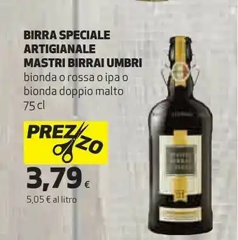 Coop Mastri birrai umbri Mastri Birrai Umbri - Birra Speciale Bionda Non Filtrata 750 g(ml) offerta