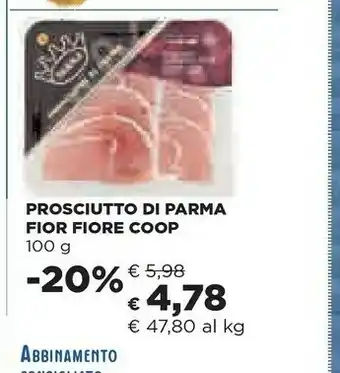 Coop Coop - Prosciutto Di Parma DOP Fiorfiore 100 G(ml) offerta