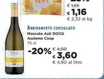 Coop Coop Moscato Asti Docg Assieme 75 Cl offerta