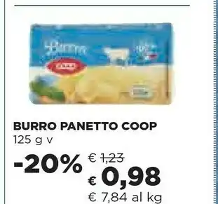 Coop Coop - Burro 125 G(ml) offerta