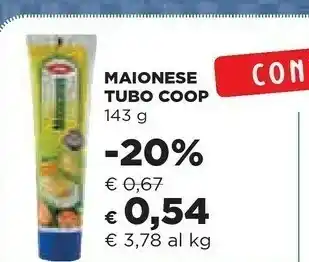 Coop Coop - Maionese 143 G(ml) offerta
