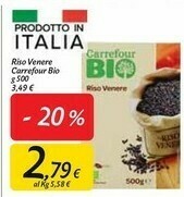 Carrefour Market Carrefour Bio Riso Venere offerta