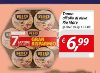 DiMeglio Tonno all'olio di oliva Rio Mare 80x7 gr. offerta