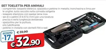Set toeletta per animali