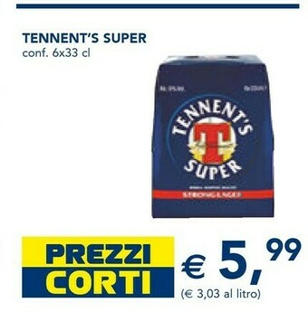 Esselunga Tennent's Birra offerta