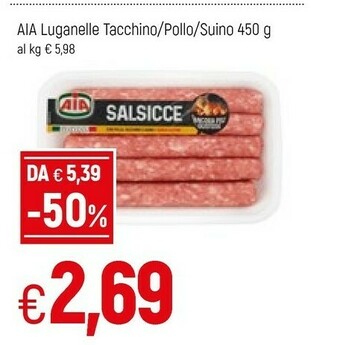 Famila Aia Salsicce offerta