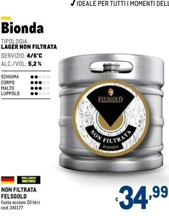 Metro Birra offerta