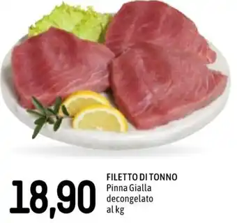 Famila Filetto di Tonno Pinna Gialla decongelato al kg offerta